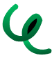 Green Ribbon Loop Doodle